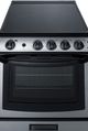 Summit® 24" Black/Stainless Steel Electric Range and Convertible Hood-3