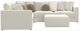 Jackson Furniture Ritzy 6-Piece Bone Modular Sectional with Ottoman-3