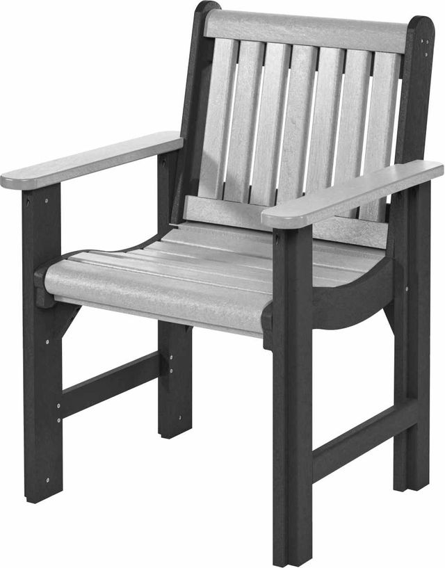 C.R. Plastic Generation Line Slate/Light Grey Dining Arm Chair-1