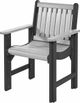 C.R. Plastic Generation Line Slate/Light Grey Dining Arm Chair-1