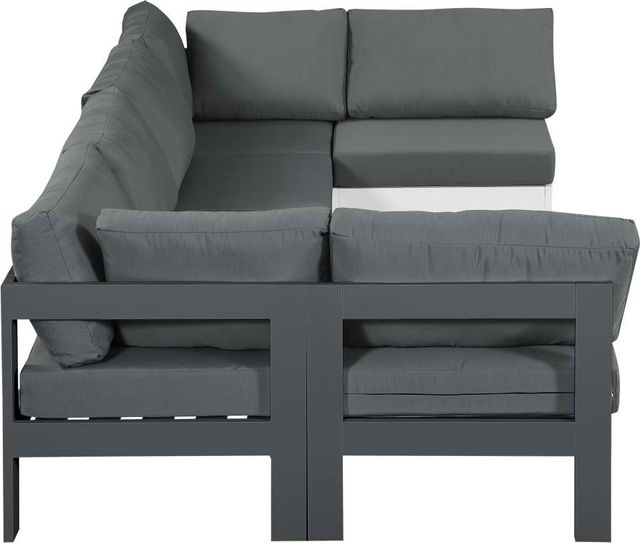 Meridian Furniture Nizuc 6-Piece Grey Outdoor Patio Modular Sectional Set-1