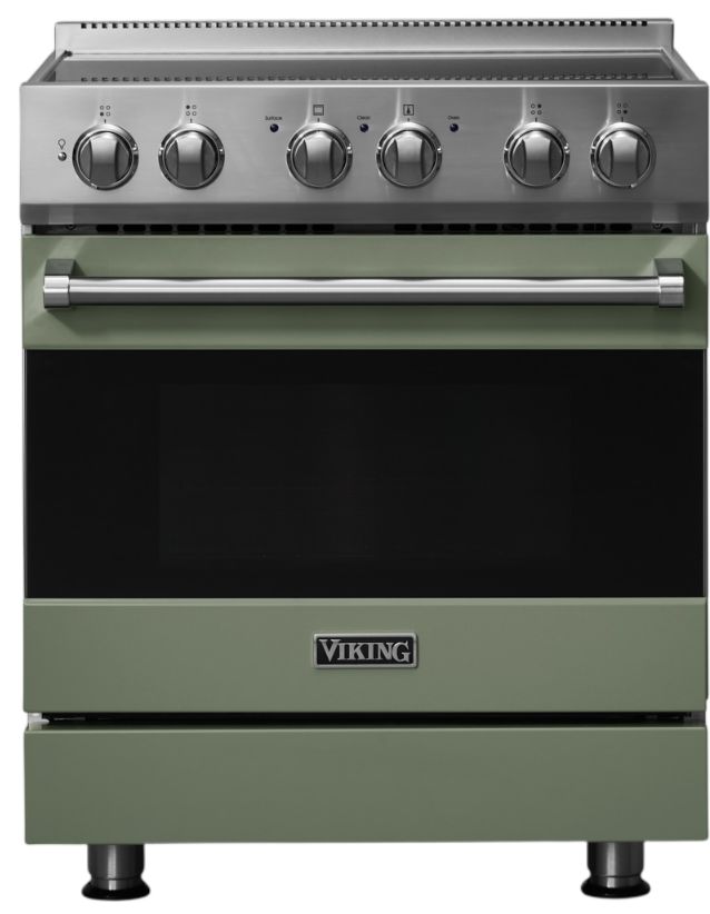 Viking® 3 Series 30" Eucalyptus Pro Style Induction Range-0