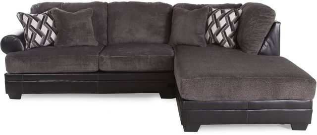 Signature Design by Ashley® Kumasi 2-Piece Smoke Sectional-0