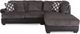 Signature Design by Ashley® Kumasi 2-Piece Smoke Sectional-0