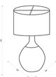 Surya Glacia Taupe Table Lamp-1
