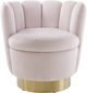 TOV Furniture Yad Blush Velvet Swivel Chair-1