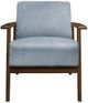 Homelegance® August Blue Gray/Dark Walnut Accent Chair-2