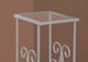 Monarch Specialties Inc. Silver Metal 30" Accent Table with Tempered Glass Top -2
