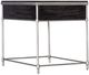 Hooker® Furniture Saint Armand Black End Table with Brushed Pewter Base-2