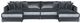 Jackson Furniture Remington 4-Piece Slate U-Shape Sectional-3