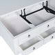 Jofran Inc. Westport White Castered Lift Top Table-5