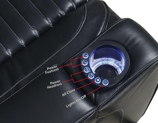 Steve Silver Co. Lavon Midnight Power Reclining Sofa-4