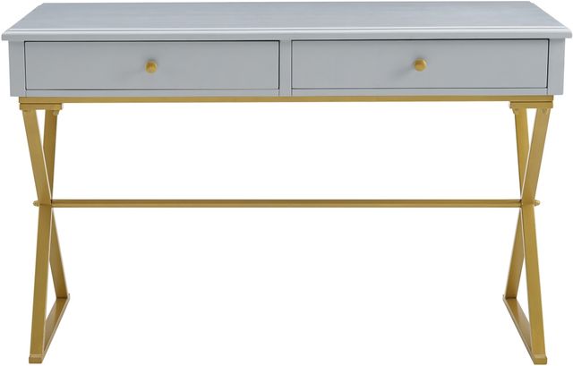 Linon Emma Gold/Gray Writing Desk-0