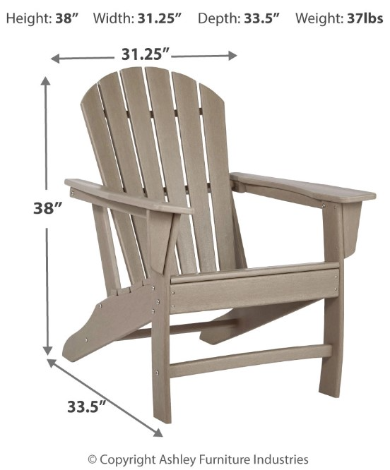 Ashley Furniture Sundown Treasure Adirondack Chair - Thumbnail 5