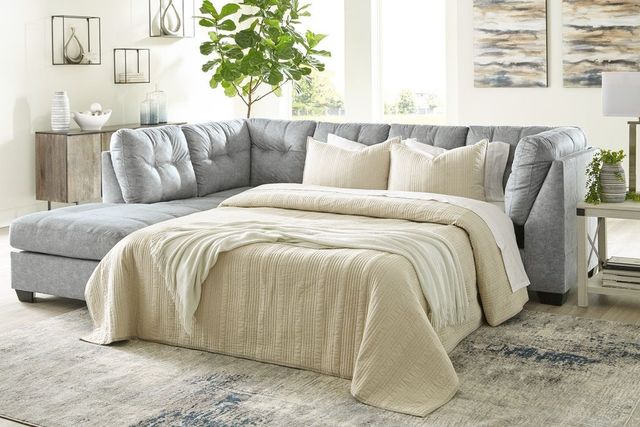 Benchcraft® Falkirk 2-Piece Steel Left-Arm Facing Full Sofa Sleeper Sectional and Chaise-3