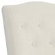 Fairfield® Customizable Entree Dining Camel Tall Back Armless Stack Chair with Buttons and Linen Legs-1