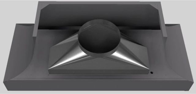 Vent-A-Hood® Designer Series 60" Gunsmoke Wall Mounted Range Hood-2