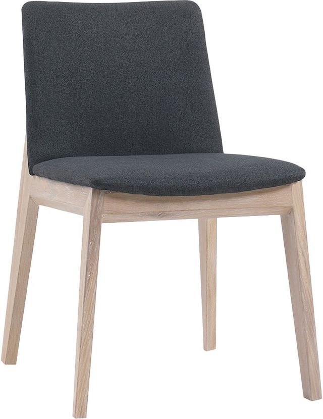 Moe's Home Collection Deco 2-Piece Dark Grey Oak Dining Chair Set-0
