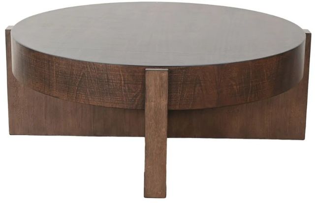 Sunny Designs™ Boise Tobacco Leaf Coffee Table with Buckskin Base-2