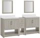 Linon Barkley 2-Piece Sandstone 31" Vanity Mirror and Floor Cabinet Set-0