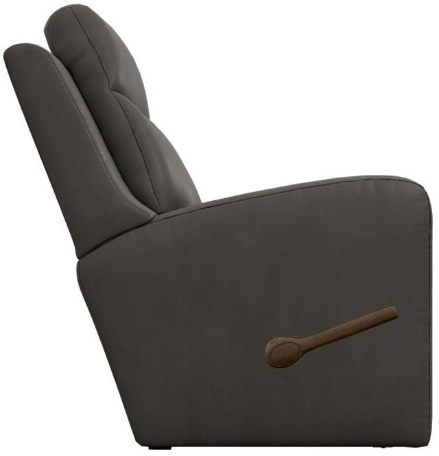 La-Z-Boy® Emmons Pewter Leather Manual Wall Recliner-3