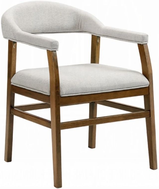 ACME Furniture Darcy 2-Piece Gray/Dark Walnut Upholstered Dining Side Chair Set-0