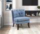 Homelegance® Melrose Blue/Espresso Accent Chair-1