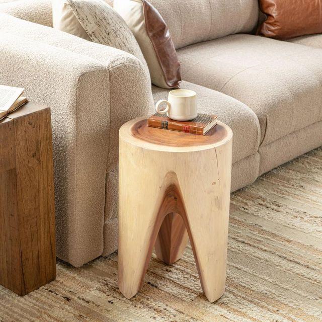 Classic Home Vela Natural 21" Accent Table-1