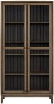 Bernards Elure Latte/Peppercorn Display Cabinet-1