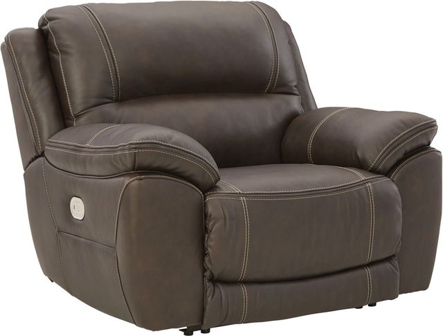 Signature Design by Ashley® Dunleith Chocolate Zero Wall Power Recliner with Power Headrest-1