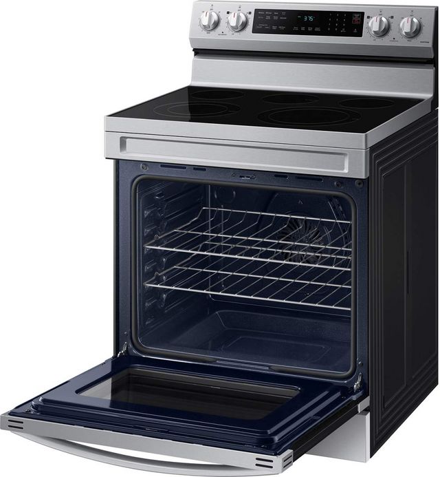 Samsung 30" Fingerprint Resistant Stainless Steel Freestanding Electric Range-3