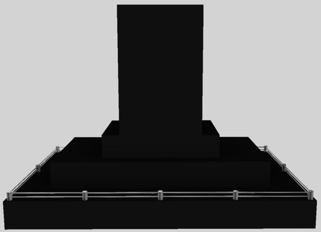 Vent-A-Hood® 48" Black Contemporary Island Range Hood-0
