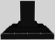 Vent-A-Hood® 48" Black Contemporary Island Range Hood-0