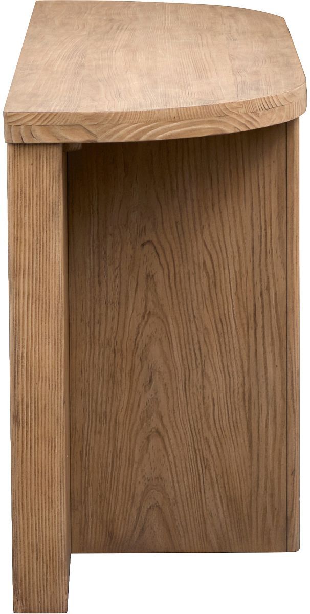 Magnussen Home® Hayden Golden Oat Demilune Sofa Table-3