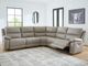 Signature Design by Ashley® Narwhal Place 5-Piece Pebble Power Reclining Sectional-4