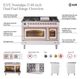Ilve® Nostalgie II Series 48" Graphite Matte Pro Style Dual Fuel Range-4