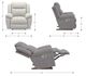 La-Z-Boy® Joel Pewter Power Rocking Recliner with Headrest-2