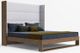 VIG Furniture Modrest Heloise Gray/Walnut Queen Panel Bed-1