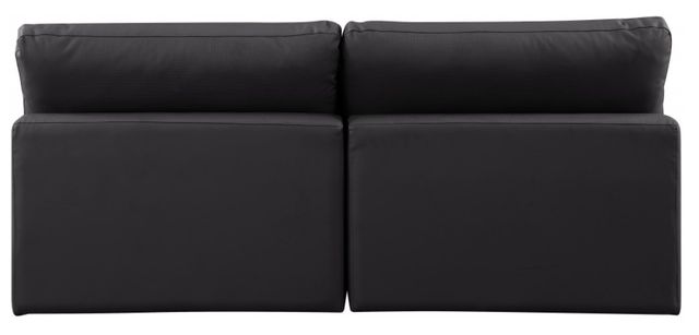 Meridian Furniture Comfy 2-Piece Black Armless Sofa-3