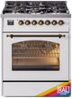 Ilve® Nostalgie II Series 30" Custom RAL Colors Pro Style Dual Fuel Range-0