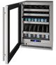 U-Line 5 Class 24" 5.1 Cu. Ft. Stainless Steel Wine Cooler-1