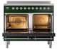 Ilve® Nostalgie II Noblesse 40'' Emerald Green Pro Style Induction Range with Chrome Trim-1