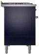 Ilve® Nostalgie II Series 48" Midnight Blue Pro Style Dual Fuel Range-2