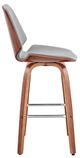 Armen Living Arabela Gray 26" Swivel Bar Stool-2
