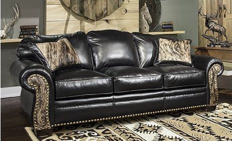 Marshfield Furniture McKinley (Leather) Black Queen Sleeper-0