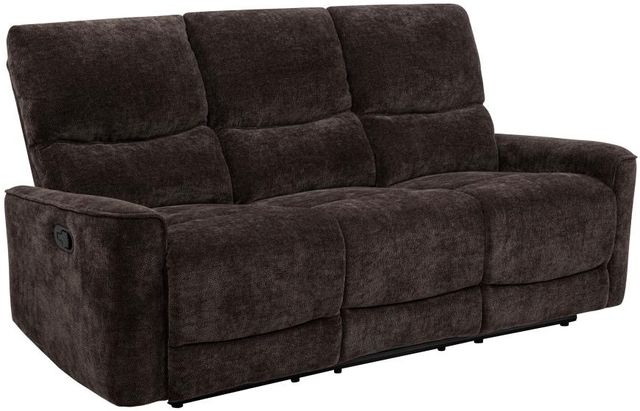 Coaster® Navarro 3-Piece Dark Brown Upholstered Manual Reclining Sofa Set-3
