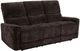 Coaster® Navarro 3-Piece Dark Brown Upholstered Reclining Sofa Set-2