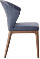 ACME Furniture Seraphyne 2-Piece Slate/Walnut Leather Side Chair Set-3