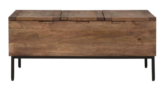 Signature Design by Ashley® Braddick Light Brown/Black Storage Trunk-1