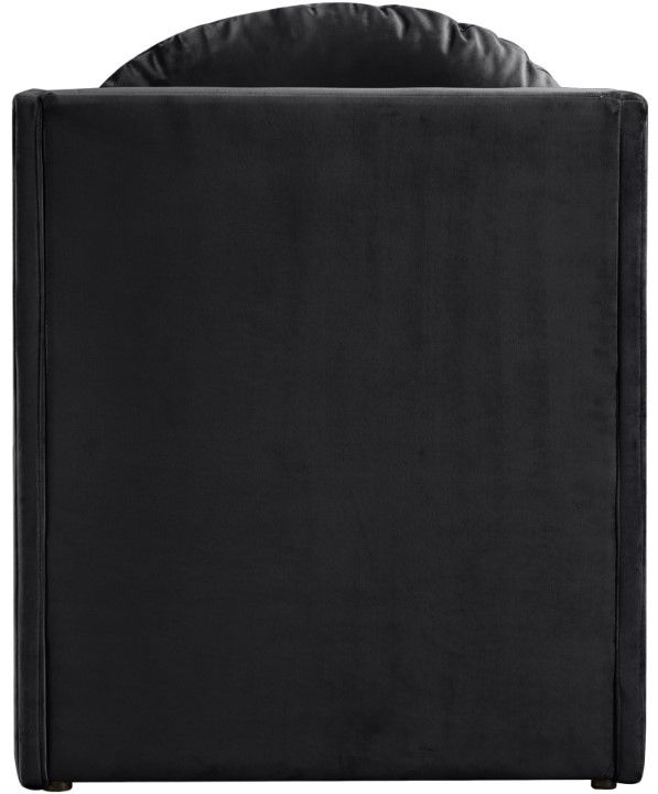 Meridian Furniture Sigma Black Velvet Upholstered Accent Chair-4